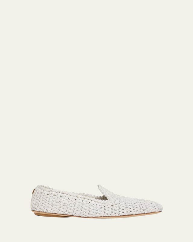 Woven Leather Loafers